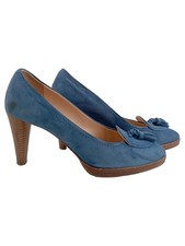 Konstantin Starke Damen Pumps Gr. 40 Blau Klassisch mit Quaste