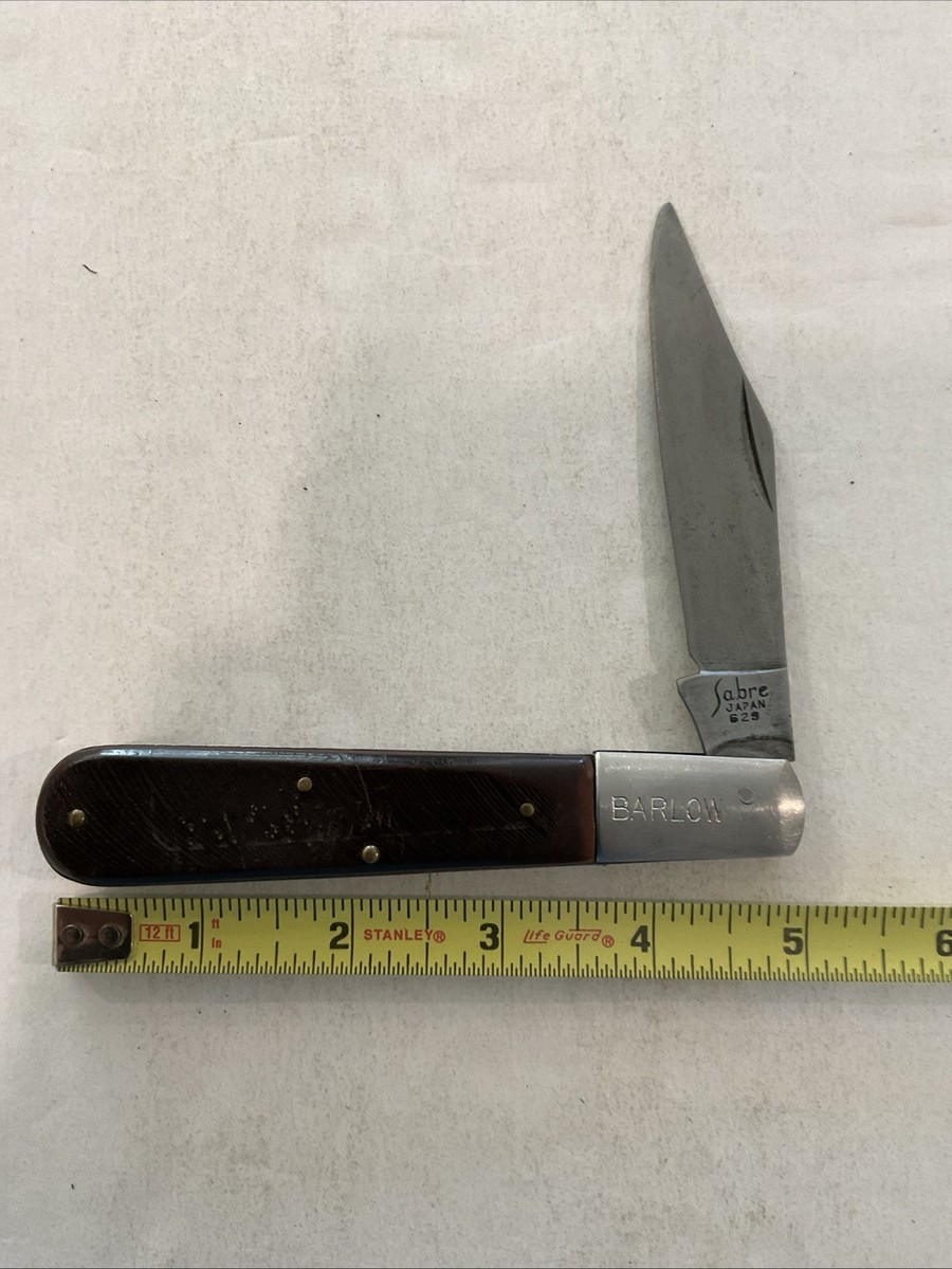 VINTAGE SABRE JAPAN Made GRAND DADDY BARLOW POCKET KNIFE 629