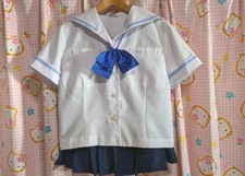 E175   Japanese SchoolGirl Uniform Summer  Perfect Condition. Navy.