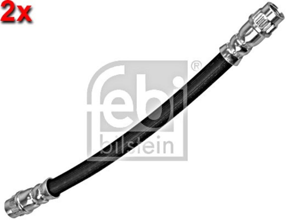 FEBI 2x Brake Hose Inner Rear For FIAT Talento NISSAN OPEL RENAULT 01-19 4409165