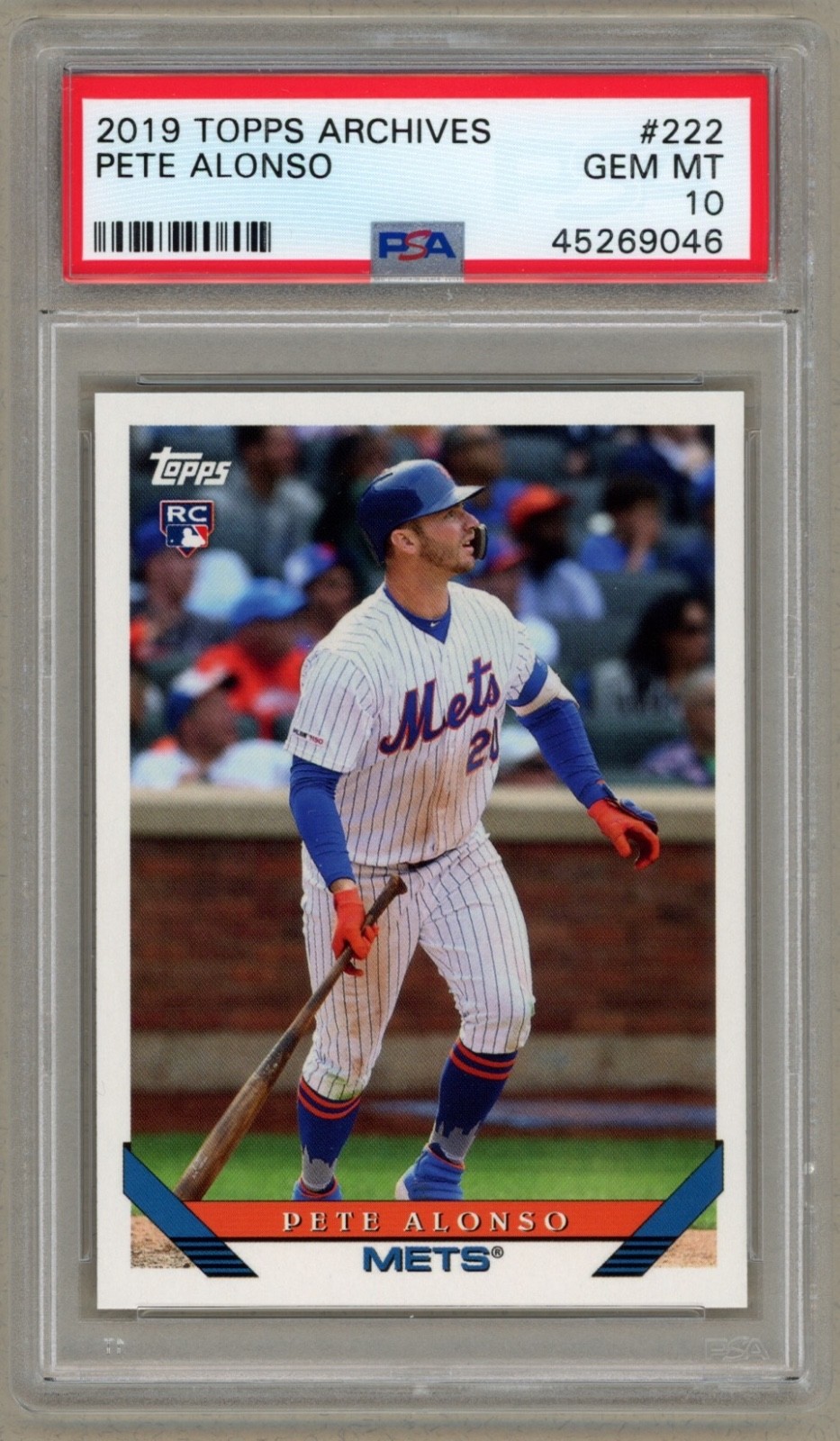 2019 Topps Archives #222 Pete Alonso Baltimore Orioles Gem Mint Rookie PSA 10