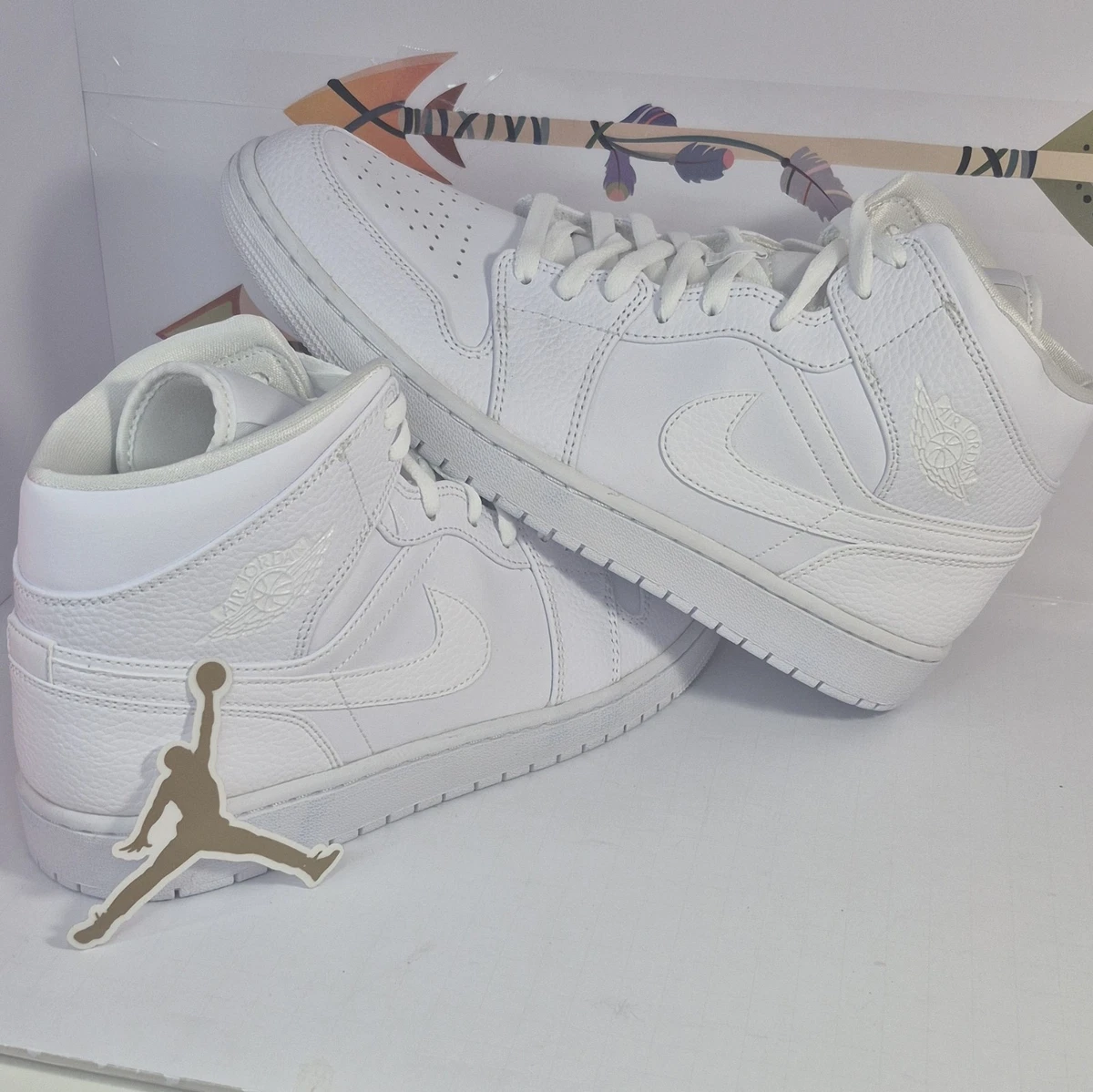 Jordan 1 Mid Triple White | eBay