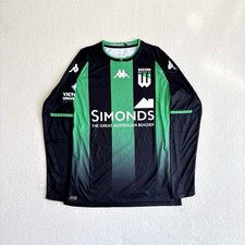 Kappa Western United FC Jersey M Green Black Polyester - Excellent Condition