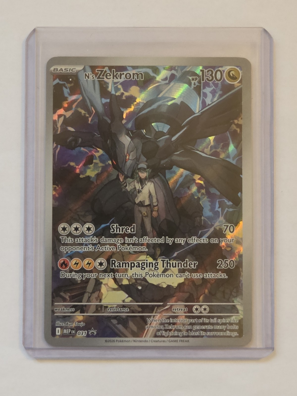 N’s Zekrom Ascended Heroes Sealed Promo 031 Black Star Promo NM