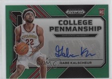 2023 Panini Prizm Draft Picks College Penmanship Green Gabe Kalscheur Auto 15xt