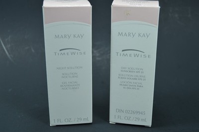 2 Mary Kay Timewise Day & Night Solutions,2326,2339,1 Oz,Sunscreen SPF 25,NEW