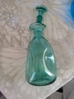 Blenko Green Pinch Glass Decanter NO.49