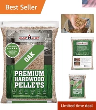 Oak Flavor 100% All-Natural Wood Pellets - Perfect for Smokers & Grills, 20 lb.