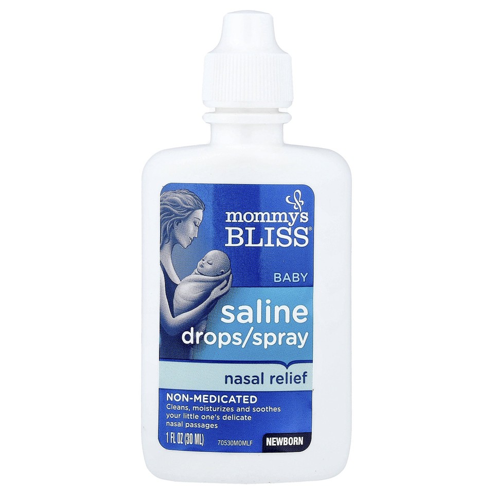 Baby Saline Drops/Spray Nasal Relief, Newborn , 1 fl oz (30 ml)
