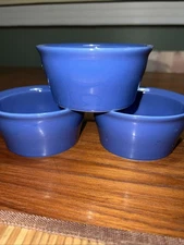 CORNINGWARE CREATIONS RAMEKINS STONEWARE -SET OF 3 BLUE 7 OZ. NWT