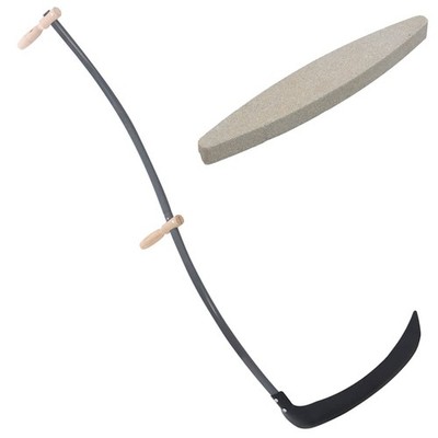 Langer Griff Sense mit Schleifstein 145 cm Sichel Unkraut-Sichel Mähsichel