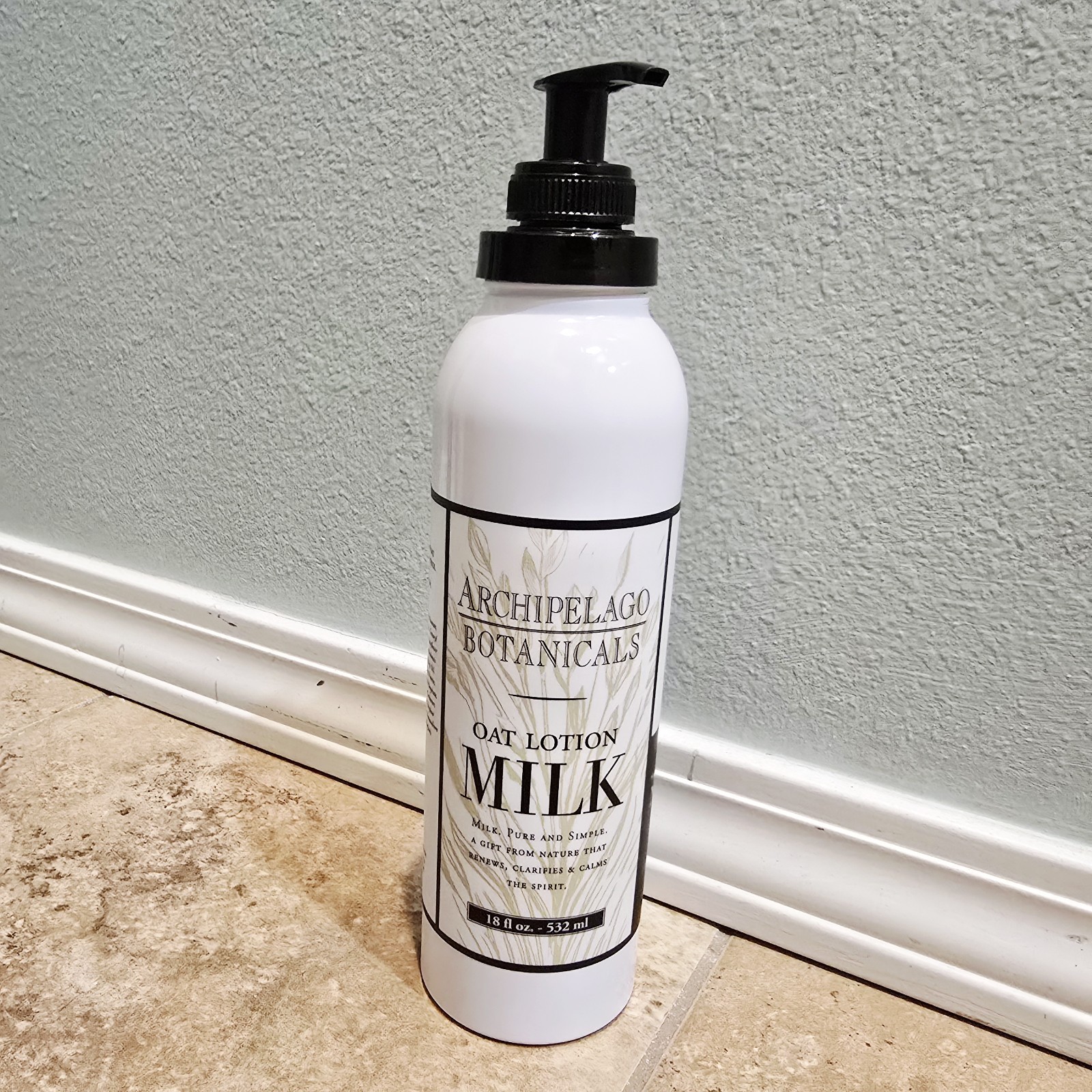 Loción corporal leche de avena archipiélago botánicos para unisex 18 fl oz regalo de la naturaleza