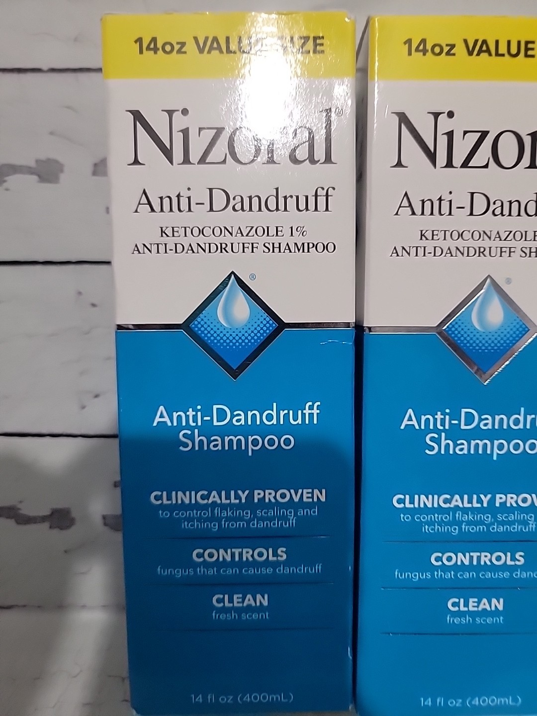 NEW - 2 Pack Nizoral Value Size Anti-Dandruff Shampoo - 28oz Total - 