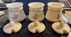 SET OF 3 WHEATON CUSTARD GLASS WHEAT CONDIMENT JAR — photo 1