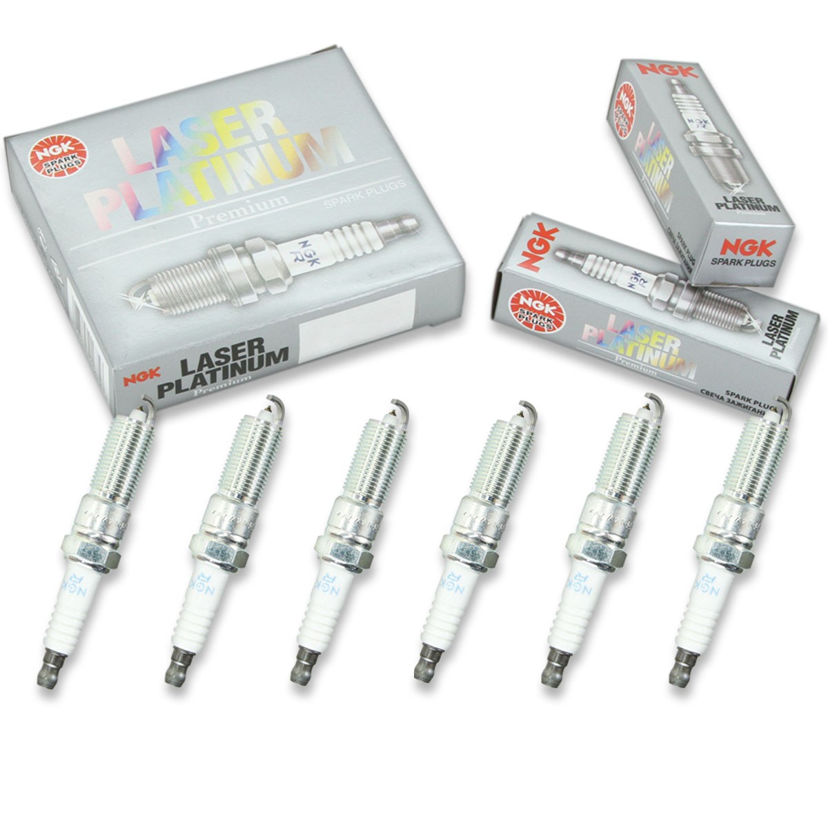 6 pcs NGK Laser Platinum Spark Plugs for 2008-2010 Dodge Avenger 2.7L V6 - ys