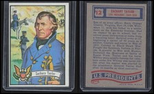 1972 Topps U.S. Presidents Zachary Taylor #12