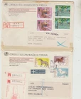 Portugal 2 Reg. FDC to New Zealand 1986Horses 1990 Greetings  good condition