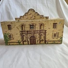 Vintage Louis Marx Davy Crockett At The Alamo Playset Box Piece w/ Crest 13”
