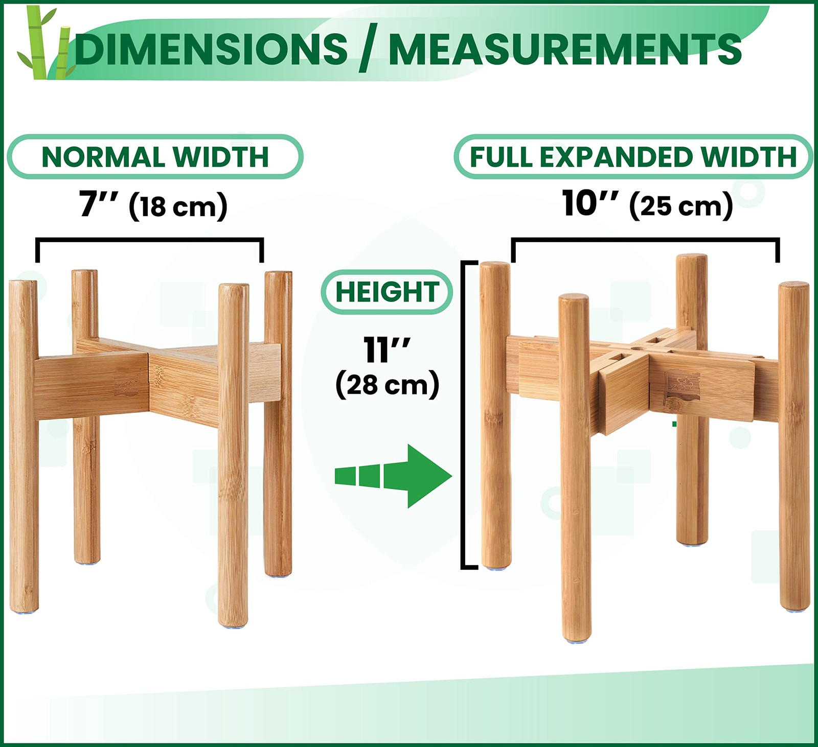 Dog Bowl Stand - 12-inch High, Expandable Sideways (7-10-inch Wide) - Elevate...