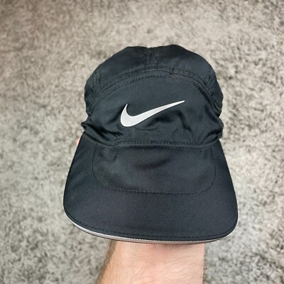Nike Tailwind Cap Strap Back Hat Black Dri Fit Logo Vented Nike Tailwind Cap Strap Back Hat Black Dri Fit Logo Vented