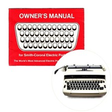 Smith Corona Pride Line Typewriter Instruction Manual Repro Vtg SCM Coronet thumbnail