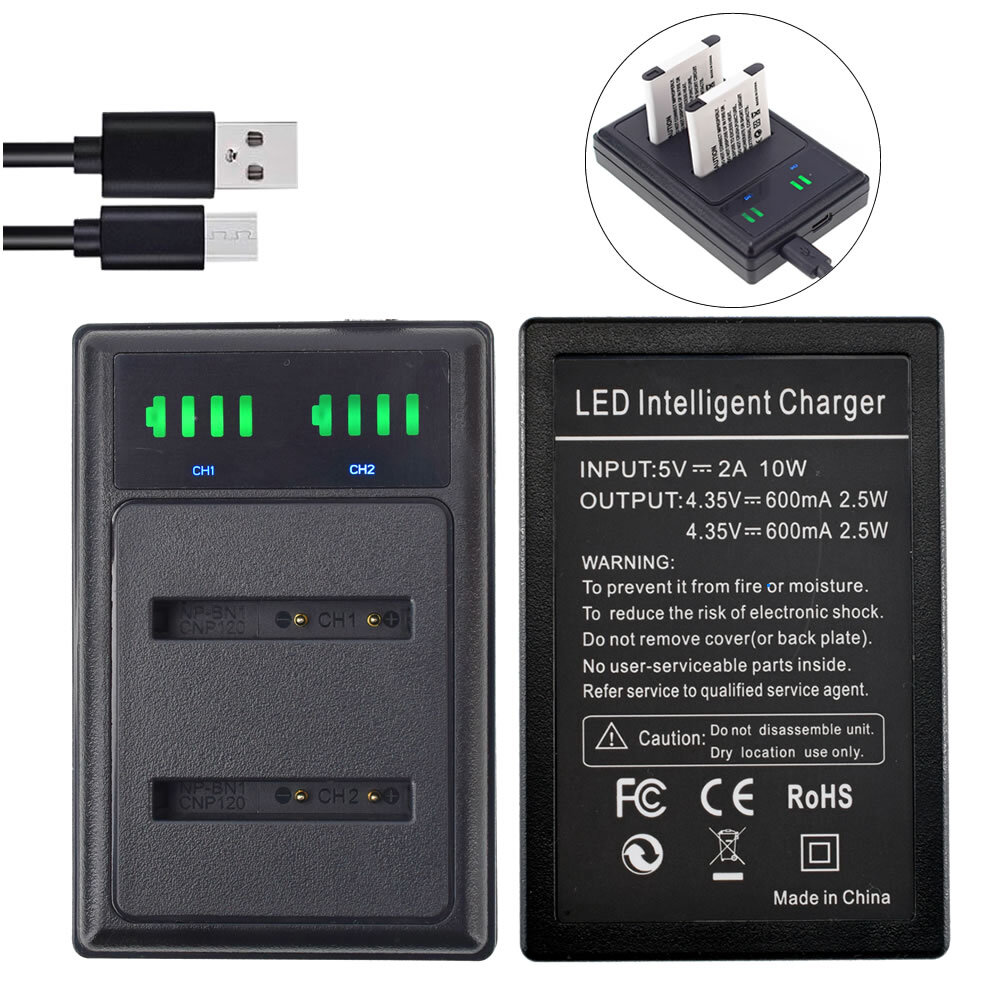 Battery for Sony NP-BN1 Cybershot DSC-WX9 DSC-W380 DSC-W390 DSC