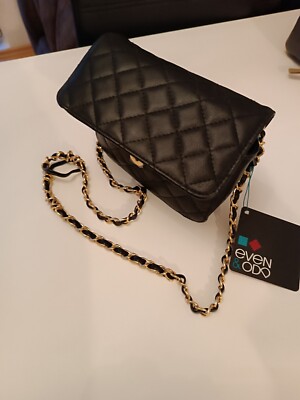 Even&Odd Clutch Schultertasche 13x22 cm ZLPO55952 Schwarz NEU 