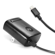 Lightning Connector Rapid Travel Charger with built in 5ft durable cord