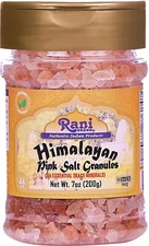 Rani Himalayan Pink Salt Granules 7oz (200g) PET Jar