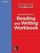 Building Skills Reading and Writing Workbook Grade 1 (Science a close - GOOD