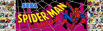 Spider-Man: The Video Game (B) Arcade Marquee/Sign (Arcade1Up 17.75'' x 5'')