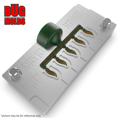 Bait DIY Fishing Mold Soft Plastic Baits Lure Plastisol Bass S-Maggot