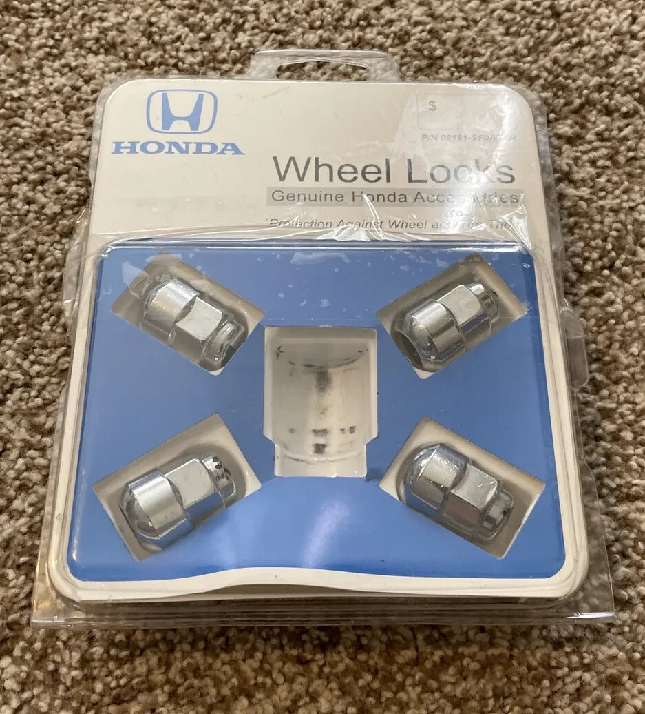 Honda Wheel Locks Theft Protection 08181SF0A2AH set of 4 Lugs Genuine