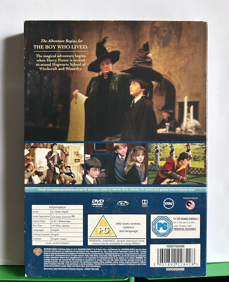 Harry Potter and the Philosopher's Stone DVD (2022) Daniel Radcliffe, Columbus - Image 2 of 4