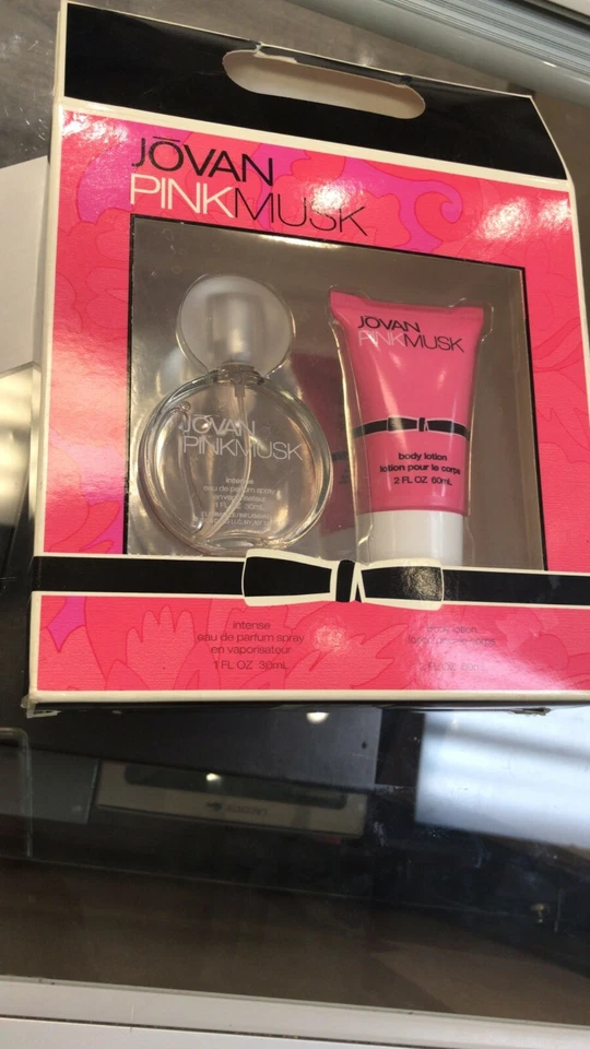 Jovan rosa almíscar por conjunto de 2 peças, 30 ml EDP intenso, 60 ml loção corporal, vintage raro - Imagem 3 de 3