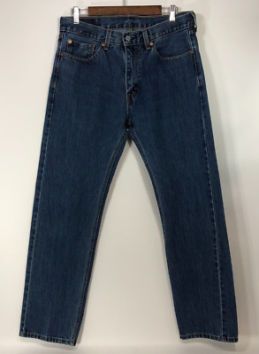 Levis Men's Jeans 505 Size 33/32 Blue Denim Pre-Owned