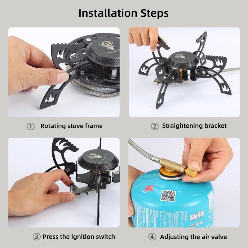 BUERK AEM-010　Mini Camping Gas Stove BUERK AEM-010 Mini Camping Gas Stove Amazon.com: Mini Square