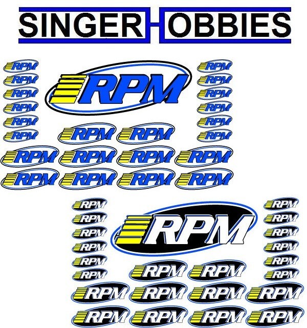 RPM 70005 RPM Pro Logo Decal Sheets TRA1 | eBay