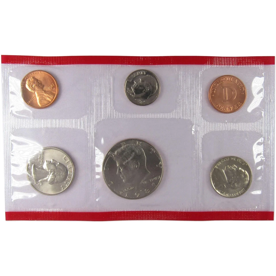 1987 Uncirculated Coin Set U.S Mint Original Government Packaging OGP - Image 4 of 4