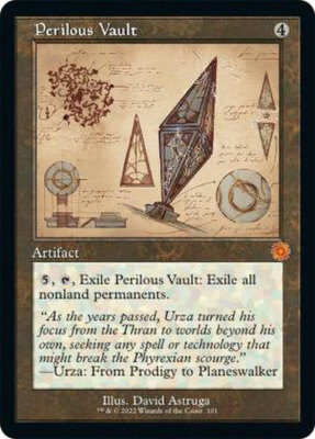 MTG Perilous Vault - Retro Schematic NM-Mint The Brothers' War: Retro Frame Arti