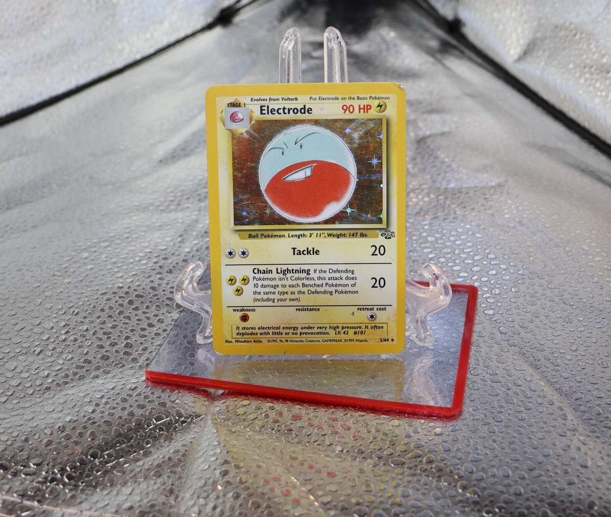 Pokmon TCG Electrode Card 2/64 Jungle Set Unlimited Holo Rare HP Vintage WotC Pokmon TCG Electrode Card 2/64 Jungle Set Unlimited Holo Rare HP Vintage WotC