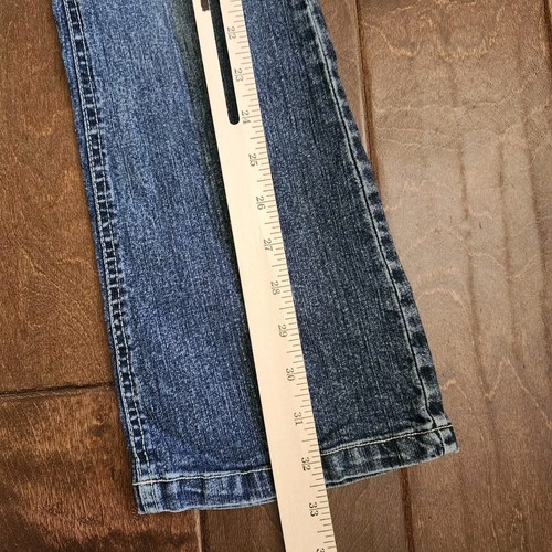 Izod Girl's Double Button Denim Jeans - Size 10 - Picture 5 of 13
