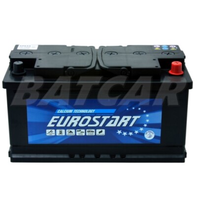 Autobatterie - Starterbatterie EUROSTART 12V 90Ah ersetzt 80Ah 92Ah 95Ah 100Ah
