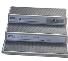 Simply Essential 3Non Skid Cab. Organizer-Ea Shelf 2.75” deep 9”L X 10.1”WX3.3”H