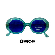 Vintage OshKosh Kid's Blue Round Oval Frame Sunglasses, 41  18 120, France