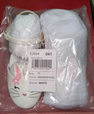 Gymboree Easter Bunny Rabbit Mary Jane Ballet Shoes Girls Size 11 Toddler NEW
