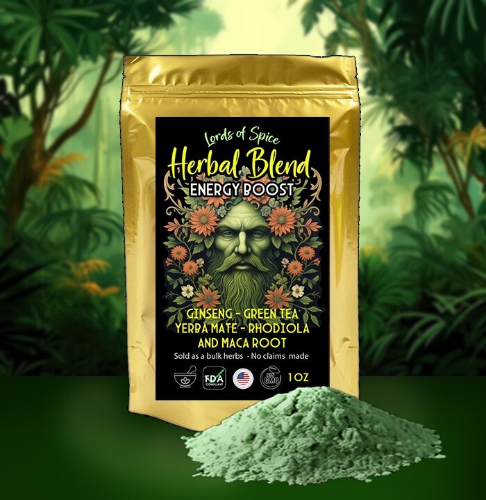 Energy Herbal Blend Stamina Endurance Tea Super ENERGY HERBAL BLEND Powder USA