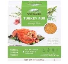 Spice Islands Savory Herb Turkey Rub - 1.75 Ounce