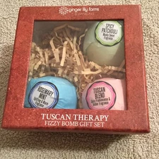 GINGER LILY FARMS Bath Fizzy Bombs. 3 Of 4 Total. NEW.