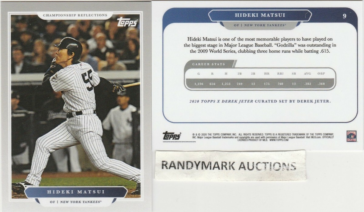 Hideki Matsui YANKEES 2020 TOPPS X Derek Jeter CHAMPIONSHIP